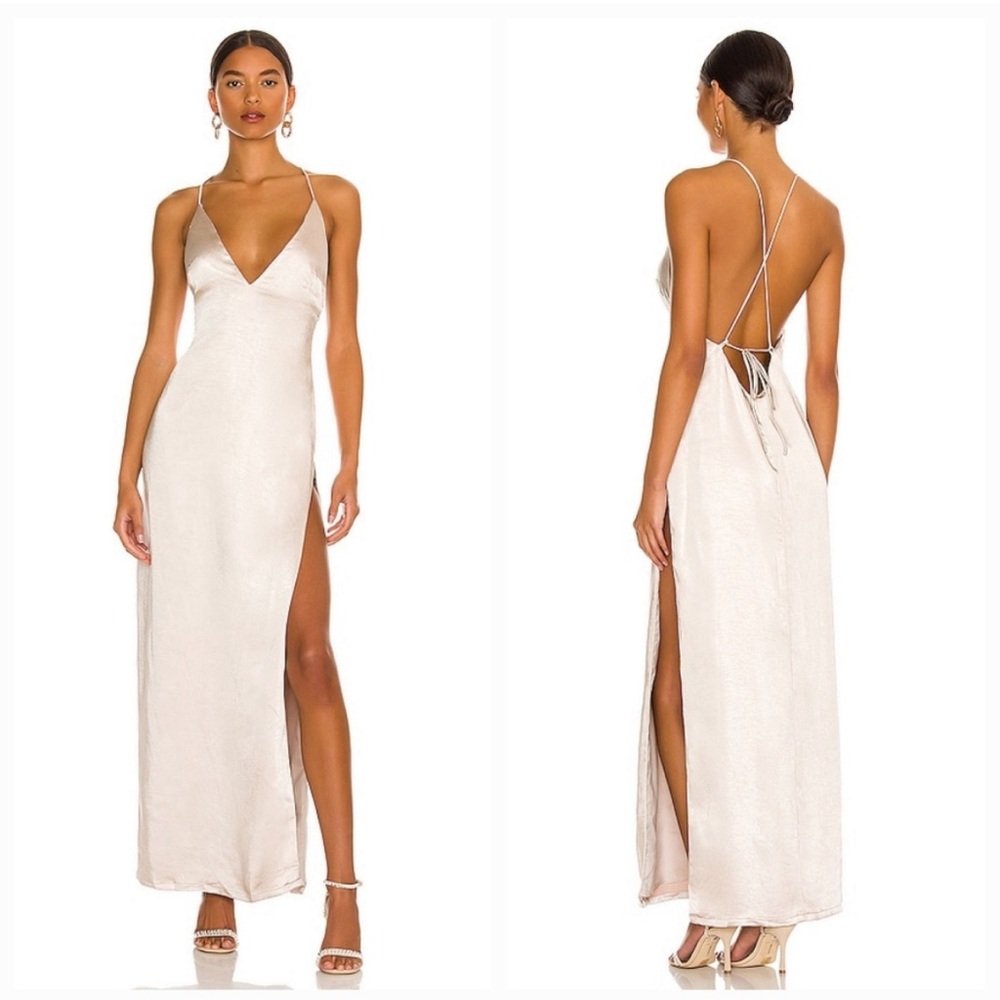 MORE TO COME Regina Maxi Dress in Champagne